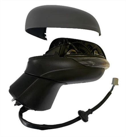 Ford Fiesta 3 Door Hatchback 2022-2024 Door Mirror Electric Heated Power Fold With Foot Lamp With Primed Cover Passenger Side L