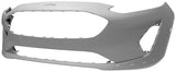 Ford Fiesta 3 Door Hatchback 2017-2022 Front Bumper No Sensor Holes With Park Assist Template With Sensor Template Primed