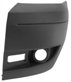 Ford Transit Van 2006-2014 Front Bumper Corner With Lamp Hole - Dark Grey Passenger Side L