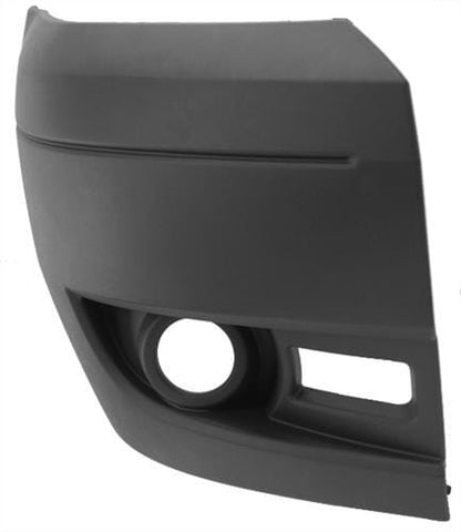 Ford Transit Van 2006-2014 Front Bumper Corner With Lamp Hole - Dark Grey Driver Side R