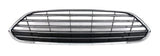 Ford Fiesta 5 Door Hatchback 2013-2017 MK7.5 Front Grille Chrome Slatted Version With Chrome Surround (Not ST/Zetec-S Models)