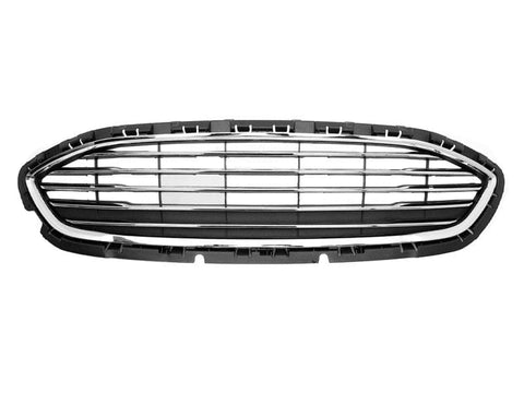 Ford Fiesta 3 Door Hatchback 2017-2022 MK8 Front Grille Slatted Type With Chrome Slats & Chrome Surround - Petrol (Standard Models)