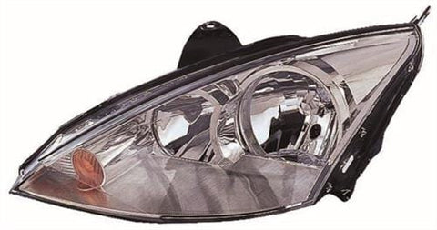 Ford Focus 3 Door Hatchback 2001-2005 Headlamp Halogen Chrome Type Passenger Side L