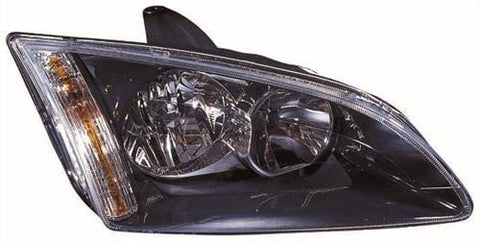 Ford Focus 5 Door Hatchback 2005-2008 Headlamp Halogen Black Type (Not Cornering Type) Driver Side R