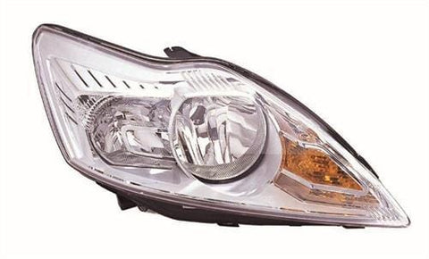 Ford Focus 5 Door Hatchback 2008-2011 Headlamp Halogen Chrome Type (No Advanced Lighting) Driver Side R