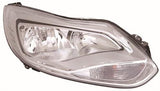 Ford Focus 5 Door Hatchback 2011-2014 Headlamp Halogen Chrome Type Driver Side R