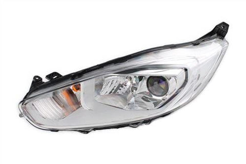Ford Fiesta 5 Door Hatchback 2013-2017 Headlamp Halogen With Halogen Daytime Running Lamp Chrome Type Passenger Side L