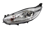 Ford Fiesta 3 Door Hatchback 2013-2017 MK7.5 Headlamp With LED Daytime Running Lamp - Chrome Passenger Side L