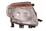 Ford Ranger Pickup 2012-2016 Headlamp With Amber Indicator Chrome Driver Side R