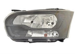 Ford Transit Van 2014-2019 Headlamp With Halogen Daytime Running Lamp - Black Passenger Side L