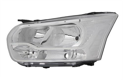 Ford Transit Van 2019- Headlamp Halogen Type With LED Daytime Running Lamps Chrome Passenger Side L