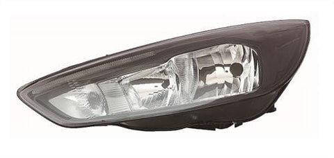 Ford Focus 5 Door Hatchback 2014-2018 Headlamp Halogen Type With LED Daytime Running Lamp Black Passenger Side L