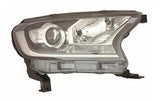Ford Ranger Pickup 2016-2019 Headlamp Halogen Type With Projector Lamp With Clear Indicator Black Design Driver Side R