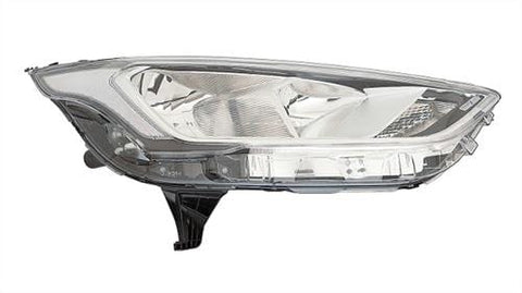 Ford Transit Connect Van 2018-2024 Headlamp With Clear Indicator Chrome Driver Side R