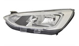 Ford Focus Estate 2018-2022 Headlamp Halogen Type With LED Daytime Running Lamp - Chrome Passenger Side L