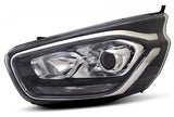 Ford Transit Custom Van 2018-2023 Headlamp With Projector Lamp With LED Daytime Running Lamp Black Passenger Side L