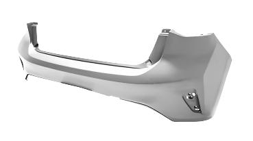 Ford Focus 5 Door Hatchback 2018-2022 Rear Bumper Templates to Drill 4 Sensor Holes and 2 Park Assist Holes (All Models - Except ST or Active) Primed