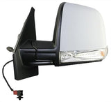 Fiat Doblo Van 2010-2015 Door Mirror Single Glass Type Manual With Primed Cover Passenger Side L