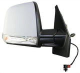 Fiat Doblo Van 2010-2015 Door Mirror Manual Type With Primed Cover (Single Glass) Driver Side R