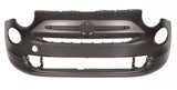 Fiat 500 Hatchback 2015-2025- Front Bumper No Chrome Trim Type - Primed (Not S/Abarth Models)
