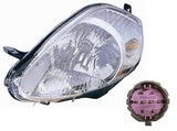 Fiat Grande Punto 3 Door Hatchback 2006-2010 Headlamp 7 Pin 8 Hole Type Standard Models Chrome Passenger Side L