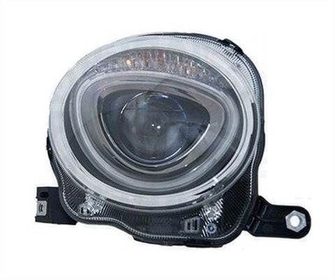 Fiat 500 Cabriolet 2015-2025- Headlamp Upper Lamp Black Driver Side R