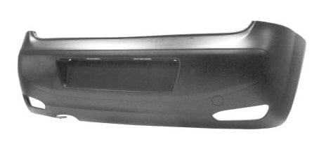 Fiat Punto 5 Door Hatchback 2012-2018 Rear Bumper No Sensor Holes (With Template to Cut Out) With Exhaust Cut Out - Primed
