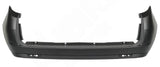 Vauxhall Combo Van 2012-2018- Rear Bumper No Sensor Holes - Black Textured (Twin Door Models) 