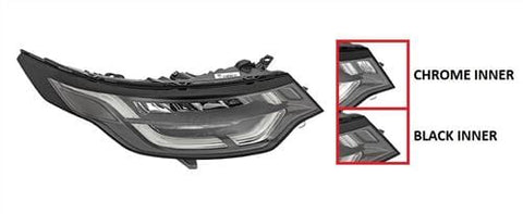 Land Rover Discovery Estate 2017- Headlamp LED Type With Adaptive Lighting Driver Side R