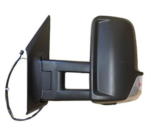 Mercedes Sprinter Van 2018- Door Mirror Electric Heated Manual Fold With Black Cover Passenger Side L