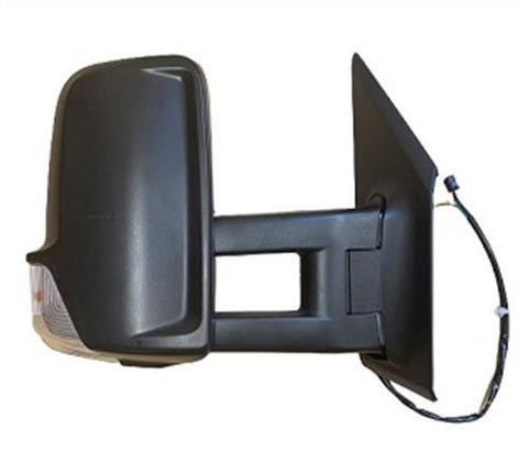 Mercedes Sprinter Van 2018- Door Mirror Electric Heated Manual Fold With Black Cover Driver Side R