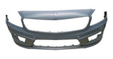 Mercedes A-Class 5 Door Hatchback 2012-2015 Front Bumper No Wash Jet Holes - With Sensor Holes - Primed (AMG Models)