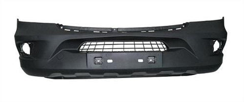 Mercedes Sprinter Van 2013-2018 Front Bumper With Lamp Holes No Wash Jet Holes With Templates to Drill 6 Sensor Holes Textured