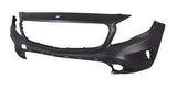 Mercedes GLA Hatchback 2014-2017 Front Bumper With Wash Jet Template No Sensor Holes With Sensor Template Primed