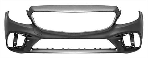 Mercedes C-Class Coupe 2018-2022 Front Bumper Templates To Drill Sensor Holes No Camera Hole (AMG And AMG Line Models) - Primed
