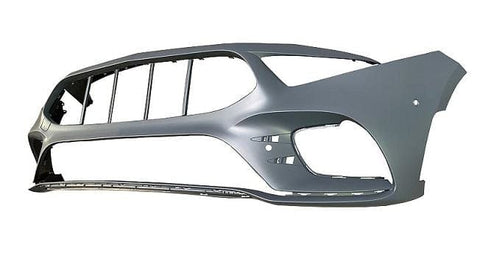 Mercedes A-Class 5 Door Hatchback 2018-2023- Front Bumper With Sensor Holes With Park Assist Holes Primed