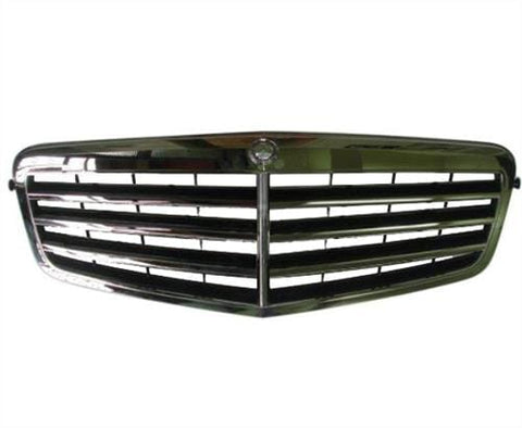 Mercedes E-Class Saloon 2009-2013 Front Grille Chrome & Black 