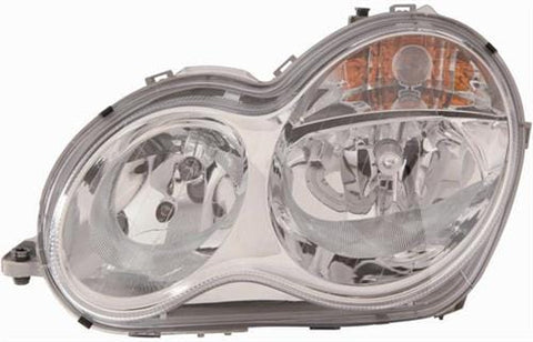 Mercedes C-Class Estate 2003-2007 Headlamp Halogen Type Passenger Side L
