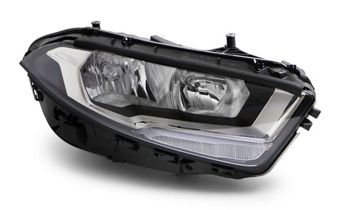 Mercedes A-Class 5 Door Hatchback 2018-2023 Headlamp Halogen Type With LED Daytime Running Lamp Driver Side R