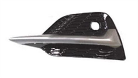 Nissan Qashqai Hatchback 2017-2021 Front Bumper Grille Outer Section Upper Part Type With Silver Trim Passenger Side L