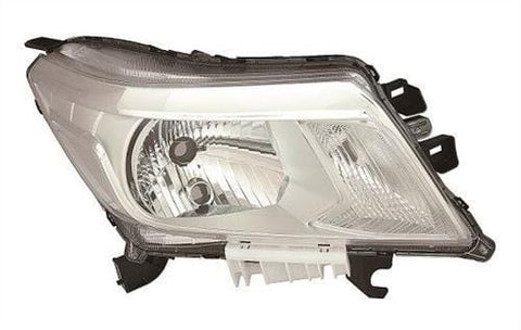 Nissan Navara Pickup 2016-2022- Headlamp Halogen Version Chrome Driver Side R