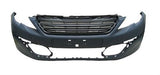 Peugeot 308 Estate 2014-2017 Front Bumper No Wash Jet or Sensor Holes - Primed (Access & Active & Sportium Models)