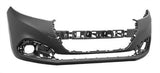 Peugeot 208 5 Door Hatchback 2015- Front Bumper No Sensor Holes - Primed (Standard Models)