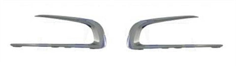 Peugeot 2013-2016 Hatchback 2013-2016 Front Bumper Trim Outer Grille Trim Set - Chrome 