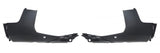 Peugeot 3008 Hatchback 2017-2021 Front Bumper Spoiler Outer Section With Sensor Hole Textured - 2 Piece Set 