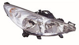 Peugeot 207 3 Door Hatchback 2006-2009 Headlamp (Not Directional Type) Driver Side R