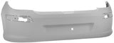 Peugeot 308 3 Door Hatchback 2007-2011 Rear Bumper No Sensor Holes - Primed (Standard Models) 