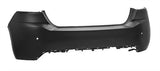 Peugeot 308 5 Door Hatchback 2017-2021- Rear Bumper With Sensor Holes - Primed 