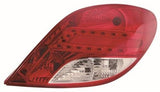 Peugeot 207 3 Door Hatchback 2009-2012 Rear Lamp LED Type Driver Side R