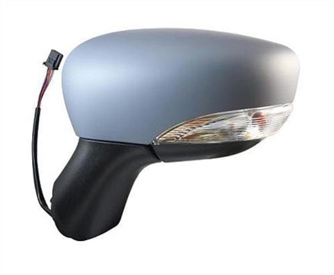 Renault Captur Hatchback 2013-2017 Door Mirror Electric Heated Manual Fold With Primed Cover Passenger Side L